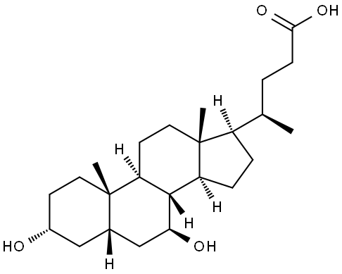 3alpha,7beta-Dihydroxy-6beta-cholan-24-oic acid(128-13-2)